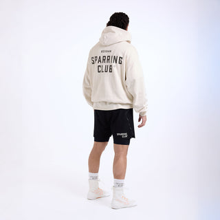 Felpa Boxraw Sparring Club Oversize con cappuccio Beige-Combat Arena
