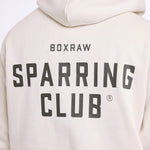 Felpa Boxraw Sparring Club Oversize con cappuccio Beige-Combat Arena