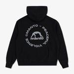 Sweatshirt Manto Label 25 Oversize met capuchon Zwart