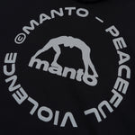 Sweatshirt Manto Label 25 Oversize met capuchon Zwart