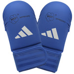 Handschoenen van Karate-Kumite Adidas Rood en Blauw Goedgekeurd door WKF zonder duim
