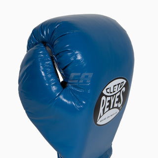 Bokshandschoenen Cleto Reyes Professionele CB2 Blauw-zwart met veters
