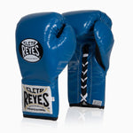 Bokshandschoenen Cleto Reyes Professionele CB2 Blauw-zwart met veters