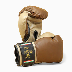 Guantoni Di Nardo con velcro 12 Oz Marrone-sabbia-Combat Arena