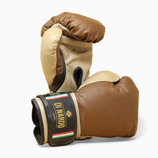 Guantoni Di Nardo con velcro 12 Oz Marrone-sabbia-Combat Arena