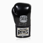 Bokshandschoenen Cleto Reyes Professionele CB2 Zwart-Zilver met veters