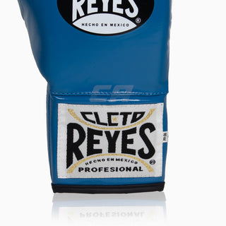 Bokshandschoenen Cleto Reyes Professionele CB2 Blauw-zwart met veters