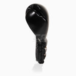 Bokshandschoenen Cleto Reyes Traditionele Training CE4 Zwart-zilver met veters