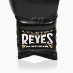 Bokshandschoenen Cleto Reyes Traditionele Training CE4 Zwart-zilver met veters