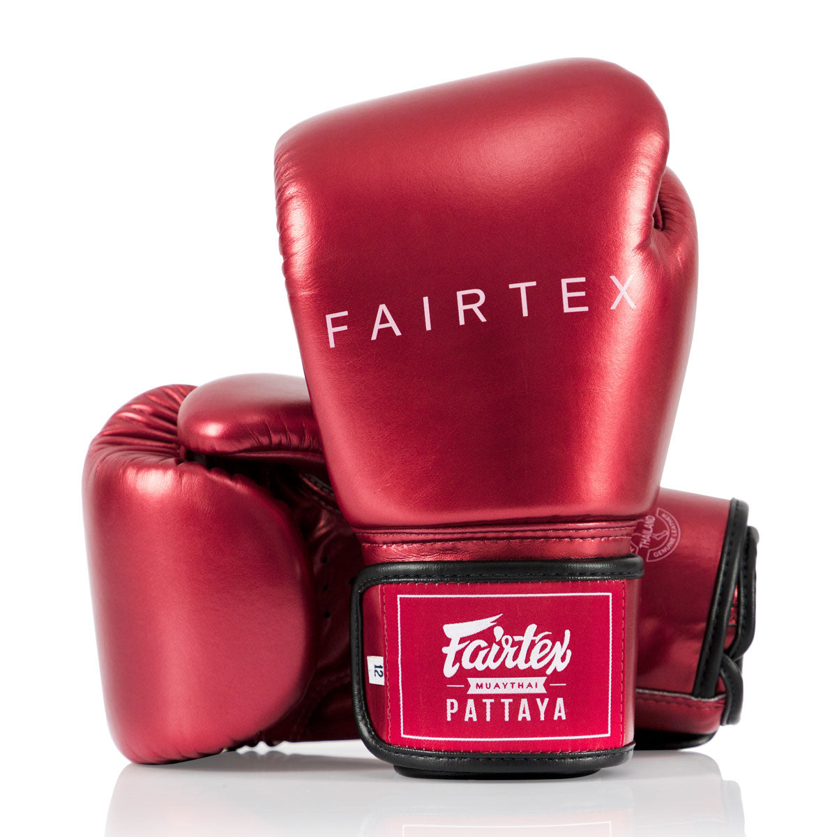 Thaibokshandschoenen Fairtex Metallic BGV22 Rood
