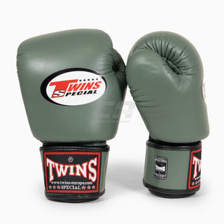 Thaibokshandschoenen Twins Special BGVL3 Legergroen