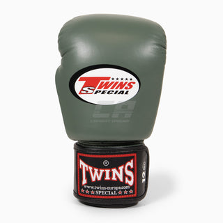 Thaibokshandschoenen Twins Special BGVL4 Zwart-groen-wit