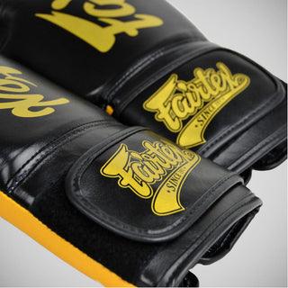 Thaibokshandschoenen Fairtex Super Sparring BGV18 Zwart-goud