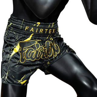 Kick-Thaiboksbroekje Fairtex BS1947 Black Marble