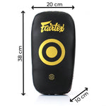 Thai Pad Fairtex Microvezel Gebogen Standaard KPLC5 Zwart