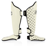 Scheenbeschermers Fairtex Wedstrijd SP5 met voetbeschermers Wit