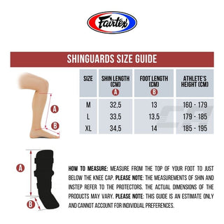 Scheenbeschermers Fairtex SP7 Met Afneembare Voetsteunen
