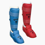 Scheenbeschermers Karate Kumite Itaki met voetbeschermers FIJLKAM art.413FIJ