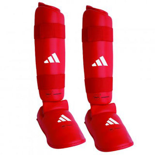 Scheenbeschermers en Parapiedi Adidas Rood en Blauw Goedgekeurd WKF