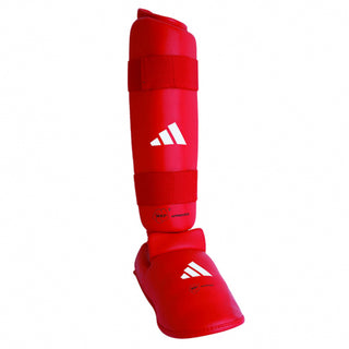 Scheenbeschermers en Parapiedi Adidas Rood en Blauw Goedgekeurd WKF