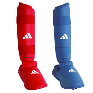 Scheenbeschermers en Parapiedi Adidas Rood en Blauw Goedgekeurd WKF
