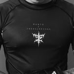 Rashguard Manto Treasure Zone maniche corte nero-Combat Arena