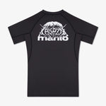 Rashguard Manto Treasure Zone maniche corte nero-Combat Arena