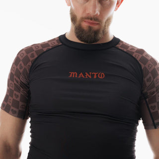 Rashguard Manto Tuff Luv korte mouwen zwart