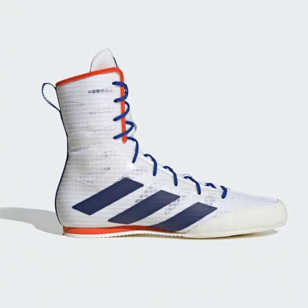 Scarpe da Boxe Adidas Box Hog 4 Bianco-blu-Combat Arena