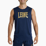 Mouwloos Leone DNA Logo ABX705 Blauw