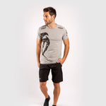 T-shirt in Katoen Venum Giant Grijs-Zwart