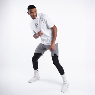 T-shirt Boxraw HRDR FSTR SMTR Oversize Wit