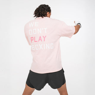 T-shirt Boxraw We Don't Play Boxing Oversize Rosa-Combat Arena