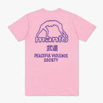 T-shirt Manto Society 25 roze