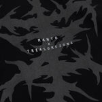 T-shirt oversize Manto Treasure Zone Zwart