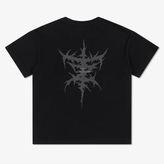 T-shirt oversize Manto Treasure Zone Zwart