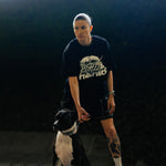 T-shirt oversize Manto Treasure Zone Zwart