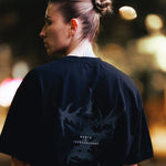 T-shirt oversize Manto Treasure Zone Zwart