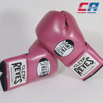Bokshandschoenen Cleto Reyes Professionele CB2 Roze-zwart met veters