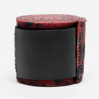 Bendaggi fasce mani 3,5 mt Leone AB705 Rosso-nero Camo-Combat Arena