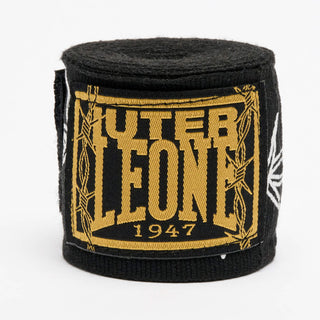 Bandages 3,5mt Leone IUTER Barbed Wire AB705IU Zwart-Combat Arena