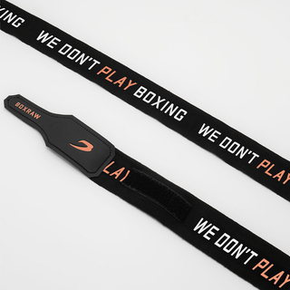 Bendaggi fasce mani Boxraw We Don't Play Boxing 4,5 metri Nero-Combat Arena