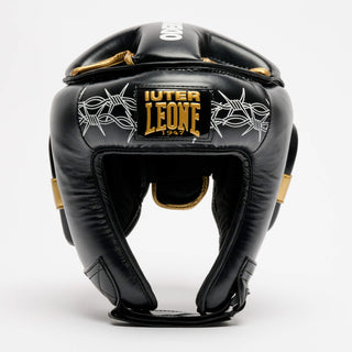 Hoofdbeschermer Leone IUTER Barbed Wire CS01IU Zwart-Combat Arena