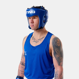 Hoofdbeschermer Sting Competition Goedgekeurd World Boxing Blauw 