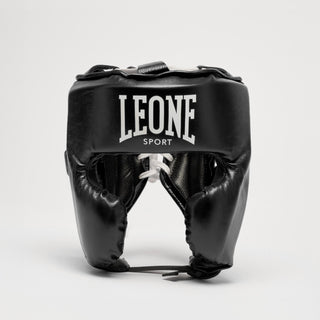 Hoofdbeschermer Leone Sport Augusto Classico Zwart met wangbeschermers 