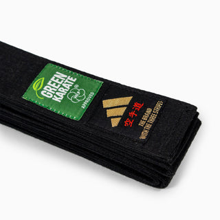 Band Adidas Elite WKF Zwart met Kanji 