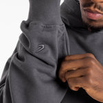 Sweatshirt Boxraw We Don't Play Boxing oversize met capuchon Grijs-roze-Combat Arena