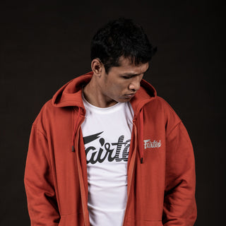 Felpa Fairtex FHS22 con cappuccio Arancione-Combat Arena