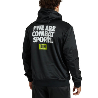 Sweatshirt Leone Logo Wacs met capuchon ABX127 Zwart 