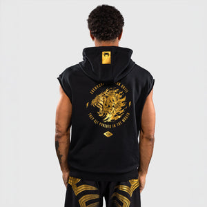 Mouwloos sweatshirt Venum x Mike Tyson Tiger met capuchon Zwart-goud-Combat Arena